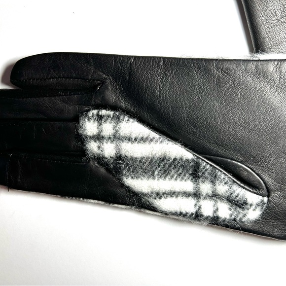 🍂NWT Ralph Lauren Gloves w/ Touch Technology. Black & Cream Plaid. Size: Large - Picture 6 of 15